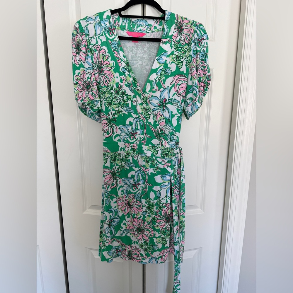 Lilly Pulitzer Sailynn Short-Sleeve Wrap Romper